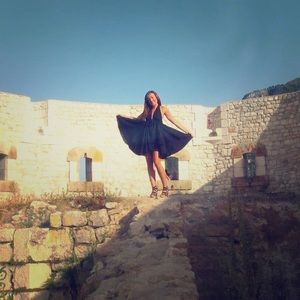 Free People plunge, Open back, dress